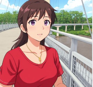 The same person rendered in Anime style